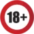 18+ main footer logo