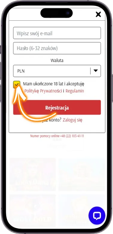 SuperCat Casino zgoda na warunki